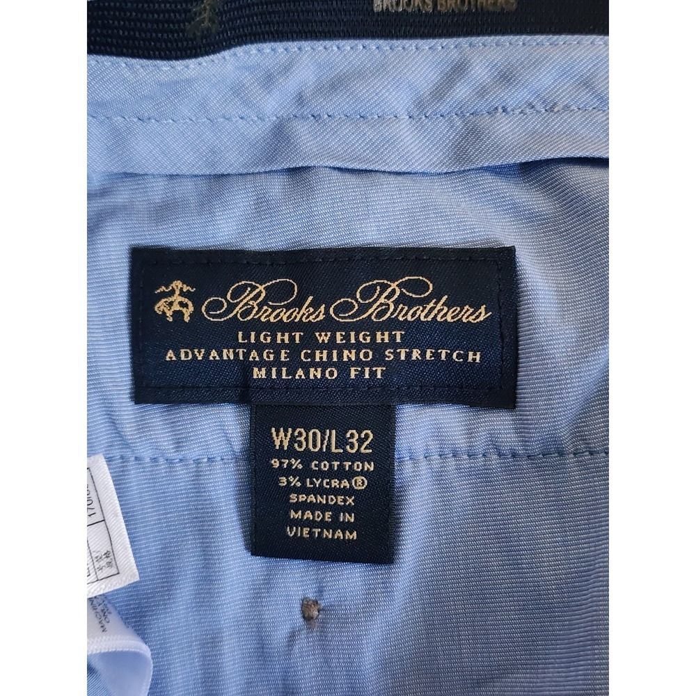 Brooks Brothers‎ Men's Lightweight Advantage Stretch Chino Milano Fit Size 30x32 - Picture 3 of 7